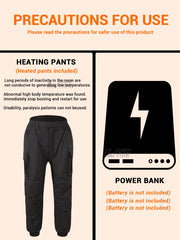 Intelligent Heating Pant, 18-Heating Zones, 2-Switches, 3-Speed Adjustable, Suitable for Outdoor Activities,Indoor Work,Hiking