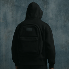 American Style 3D Backpack Integrated Design Hoodie Sweatshirt Men'S Spring Autumn Unisex Casual Outerwear Trendy Couple Jacket