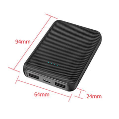 RTPB-013 5V 10000Mah Type C 3A Heated Li-Polymer External Battery for Warm Glove Clothes Belts Smart Wear Dedicated Power Bank