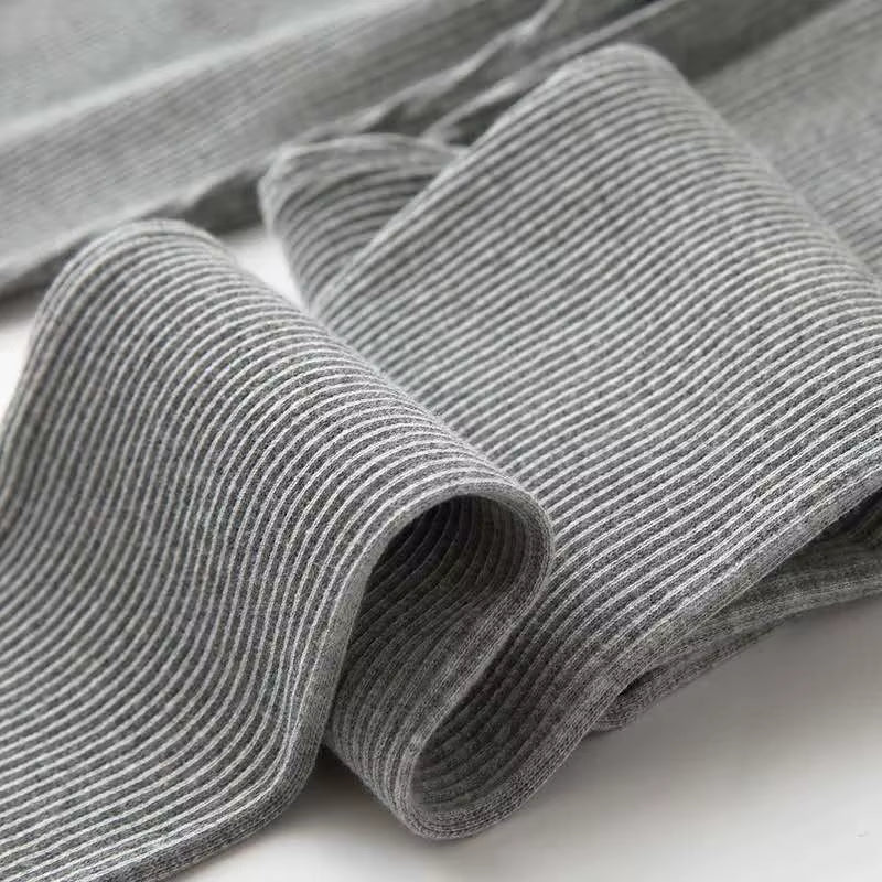 Ribbed Leggings for Women 2025 High Waist Autumn Winter Warm Legging Cotton Fashion Casual Threaded 2XL Black Pants Sexy Leggins