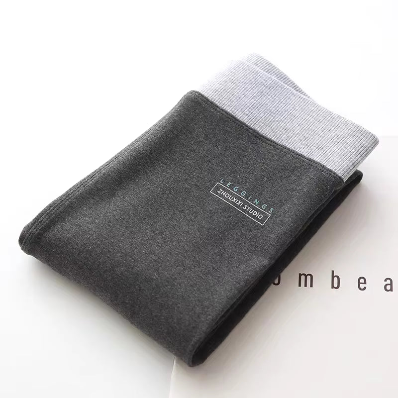 Ribbed Leggings for Women 2025 High Waist Autumn Winter Warm Legging Cotton Fashion Casual Threaded 2XL Black Pants Sexy Leggins