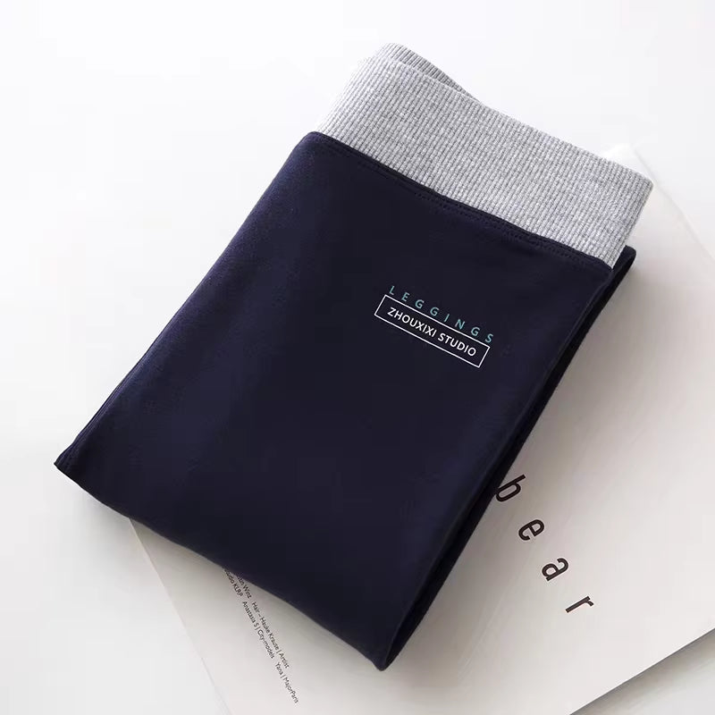 Ribbed Leggings for Women 2025 High Waist Autumn Winter Warm Legging Cotton Fashion Casual Threaded 2XL Black Pants Sexy Leggins