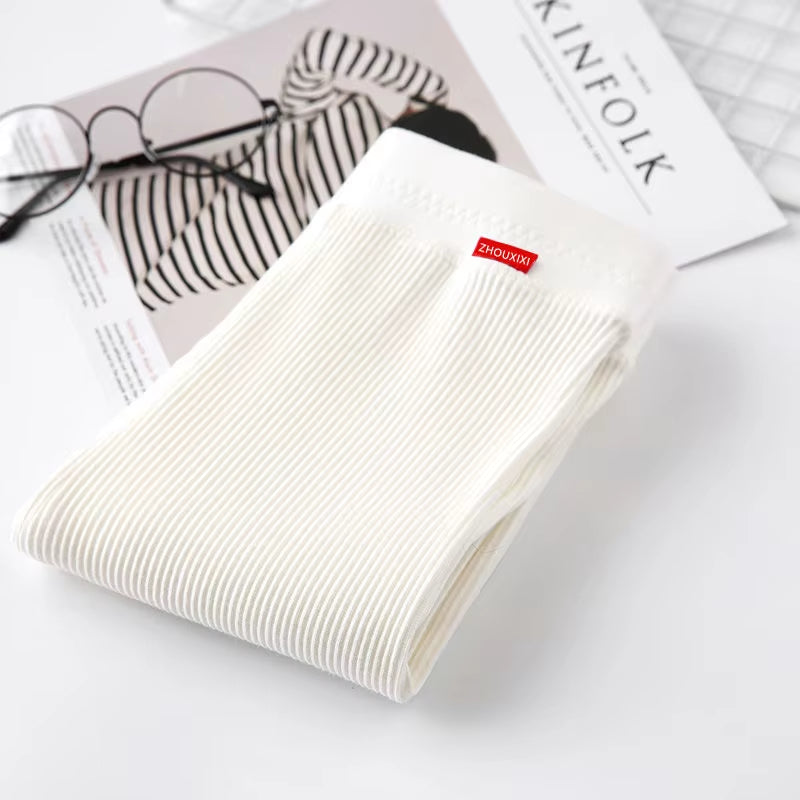 Ribbed Leggings for Women 2025 High Waist Autumn Winter Warm Legging Cotton Fashion Casual Threaded 2XL Black Pants Sexy Leggins